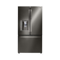 Lg - 29.6 Cu. Ft. French Door Refrigerator - Black Stainless-steel