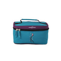 O3 USA O3 Kids Toiletry and Accessory Train Case Bag - Turquoise Butterfly