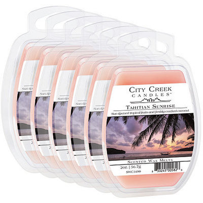Asstd National Brand City Creek Candles Set of 6 Wax Melts - Tahitian Sunrise
