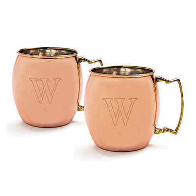 Personalized Moscow Mule Copper Mug w/ Unique Handle