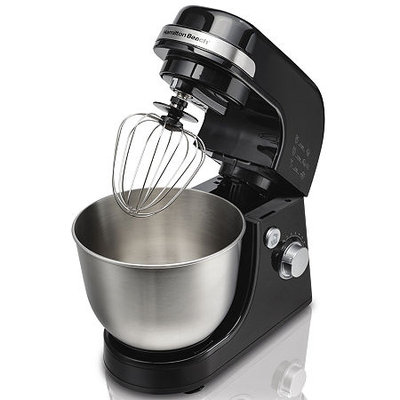 Hamilton Beach 63390 Stand Mixer Black and Stainless Steel