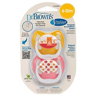 Dr Brown's Dr. Brown's PreVent Pacifier - Pink - Stage 2 - 1 ct.