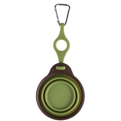Popware for Pets Collapsible Travel Cup with Bottle Holder