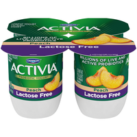 Activia® Peach Probiotic Lactose Free Yogurt