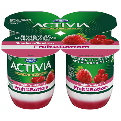 Activia® Fruit On The Bottom Strawberry Raspberry