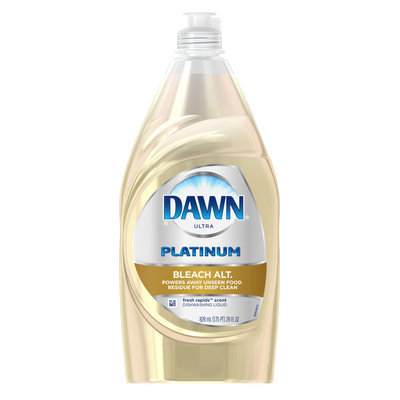 Dawn Platinum Bleach Alternative Dishwashing Liquid Fresh Rapids