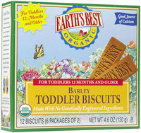 Earths Best Earth's Best Toddler Biscuits - Barley - 4.6 oz