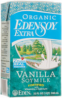 Eden Foods Edensoy Vanilla Extra Organic Soymilk, 32 oz, - Pack of 12