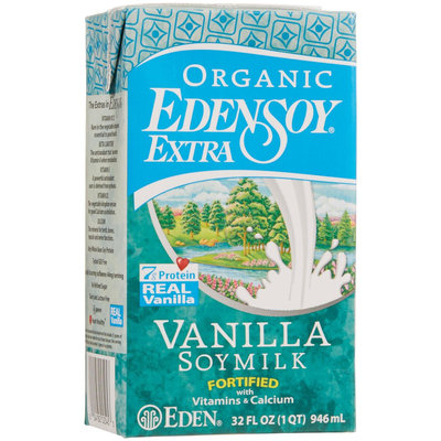 Eden Foods Edensoy Vanilla Extra Organic Soymilk, 32 oz, - Pack of 12