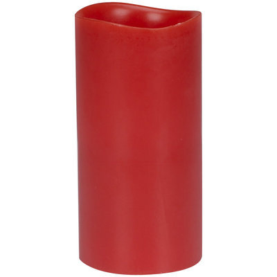 Energizer Flameless Ginger Apple Fruit Scented Smooth Pillar, Red