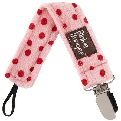 Z. Daisy Peaceful Pink Binkie Bungee Pacifier Clip