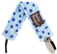 Z. Daisy Earth Blue Binkie Bungee Pacifier Clip