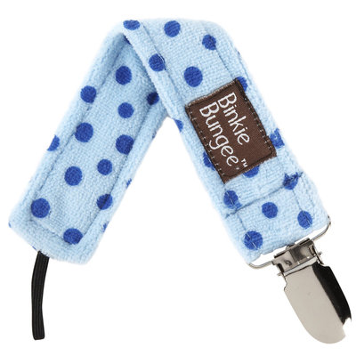 Z. Daisy Earth Blue Binkie Bungee Pacifier Clip