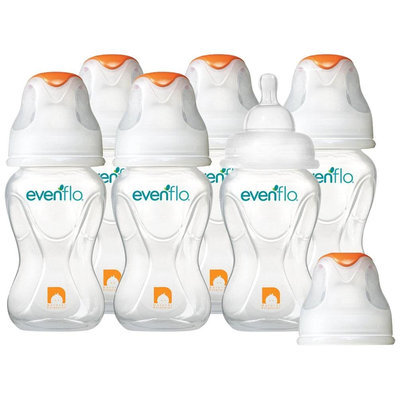 Reduce Evenflo Feeding 6-pk. Advanced + WIDE Mouth 8-oz. Baby Bottles