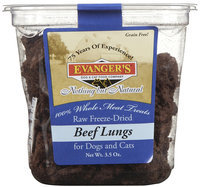 Evangers Evanger's Nothing But Natural Raw Freeze Dried Beef Lungs - 3.5 oz