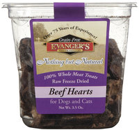 Evangers Evanger's Nothing But Natural Raw Freeze Dried Beef Hearts - 3.5 oz