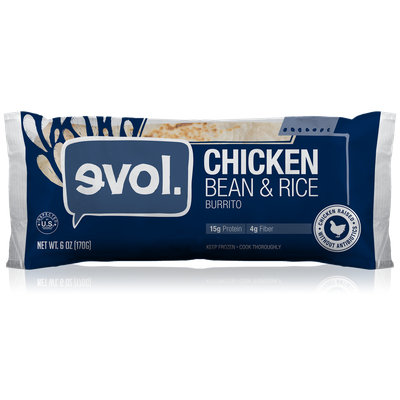 evol Chicken Bean and Rice Burrito