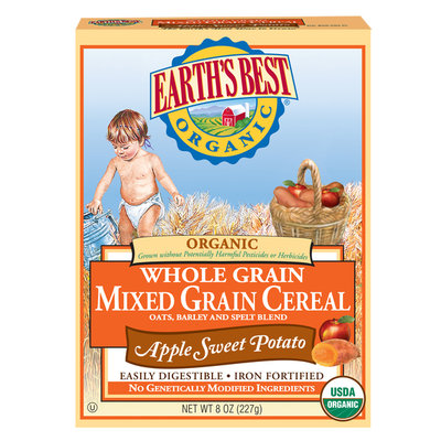 Earth's Best Organic® Apple Sweet Potato Mixed Grain Cereal