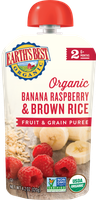 Earth's Best Organic® Banana, Raspberry & Brown Rice Baby Food Puree