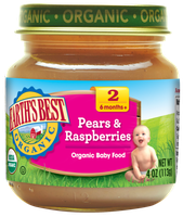 Earth's Best Organic® Pears & Raspberry Baby Food