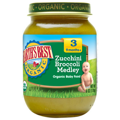 Earth's Best Organic® Zucchini Broccoli Medley Baby Food