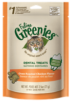 FELINE GREENIES™ Dental Treats Oven Roasted Chicken Flavor