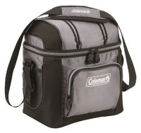 Coleman 9-Can Soft Cooler With Hard Liner, Gray