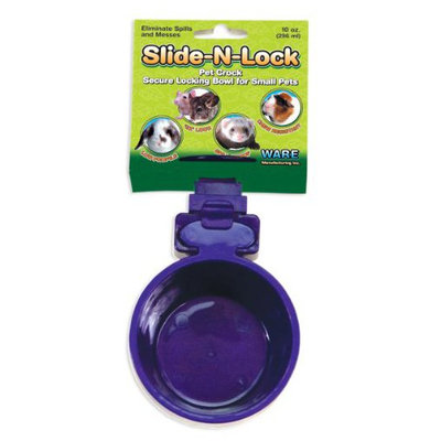 Ware Plastic Slide-N-Lock Small Pet Crock, 10 Ounce