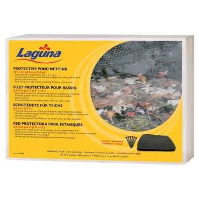 Hagen Pond Netting with Placement Stakes - Black - 15 x 12 foot