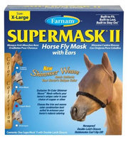 Farnam Equine Farnam, SuperMask II Shimmer Weave w/Ears - Copper/BLK