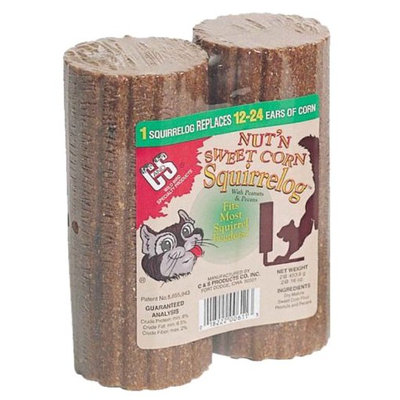 C & S Cands Products CS611 32-Ounce Nut-FeetN Sweet Corn Squirrelog Refill