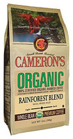 Cameron's Organic Ground Coffee, Rainforest Blend, 12oz