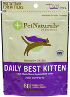 Pet Naturals of Vermont Daily Best Kitten Fun Shaped Chews - 60 count