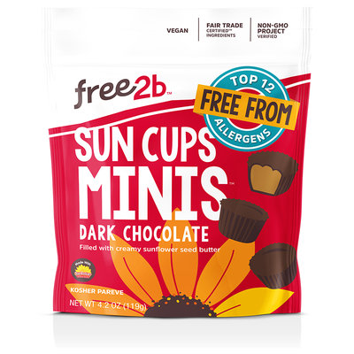 Free2b Dark Chocolate Sun Cups Minis