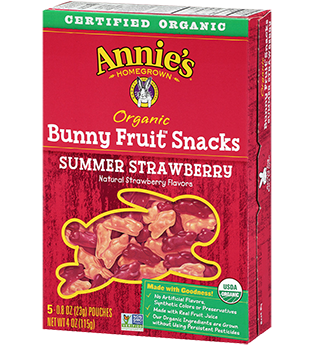 Annie's® Homegrown Summer Strawberry Organic Bunny Fruit Snacks