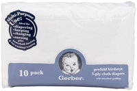 Gerber Prefold Birdseye Cloth Diapers - Padding - 10pk