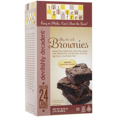 123 Gluten Free Devlishly Decadent Brownie Mix, 30.56 oz