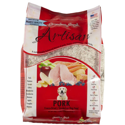 Grandma Lucy's Freeze Dried Dog Food Pork 10 lbs