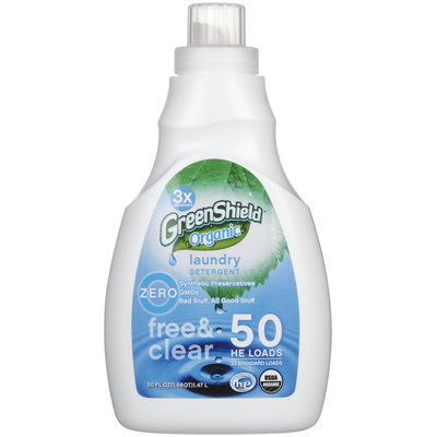 Green Shield Organic - USDA Certified Free and Clear Laundry Detergent - 50 oz.