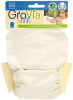 GroVia All in One Cloth Diaper - Snap - Vanilla
