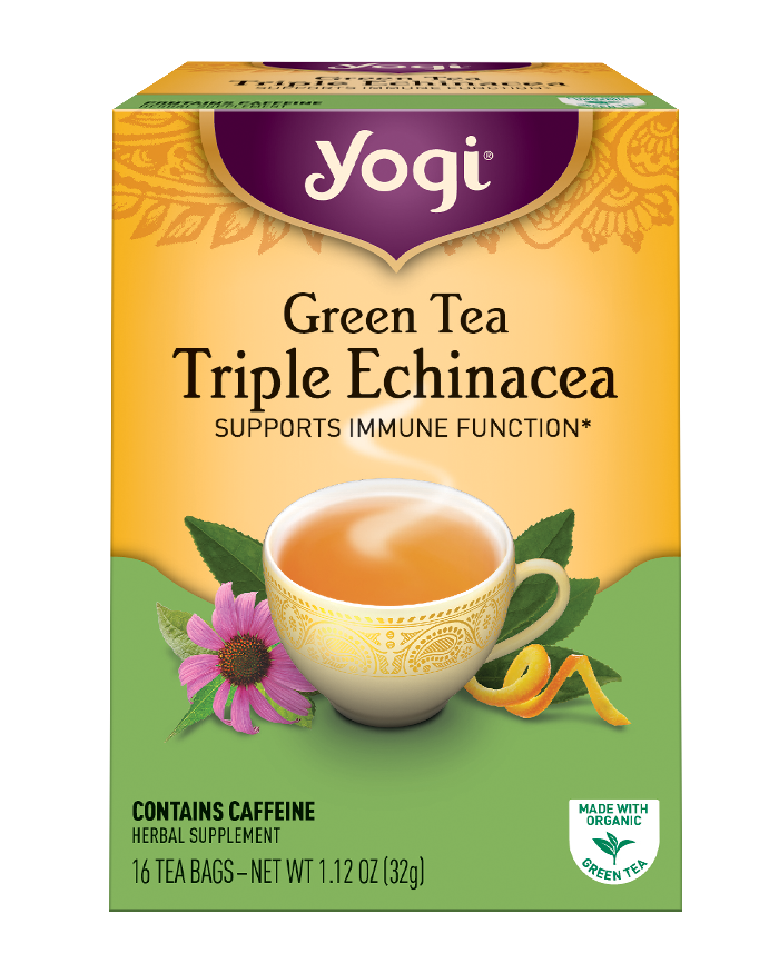 Yogi Tea Green Tea Triple Echinacea
