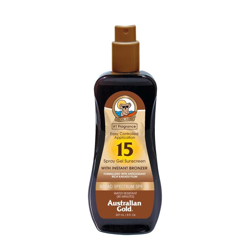 Australian Gold Spf 15 Spray Gel With Instant Bronzer