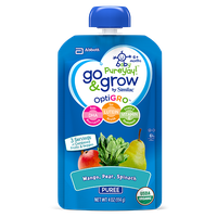Go & Grow By Similac® Mango, Pear & Spinach Puree Baby Food Pouches With OptiGRO™