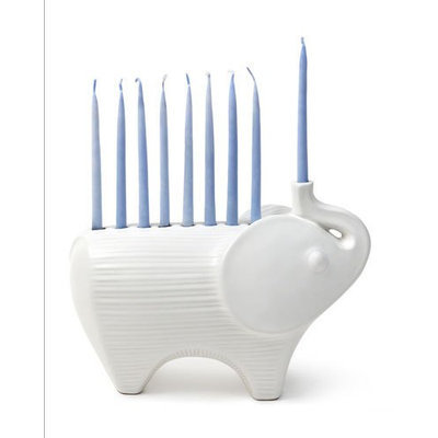 Jonathan Adler Menagerie Elephant Menorah, WHITE