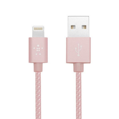 Belkin 4 ft./1.2 m Metallic 2.4-Amp Lightning to USB Charge/Sync Cable