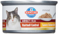 Hill's Science Diet Adult Hairball Control Savory Chicken Entree - .
