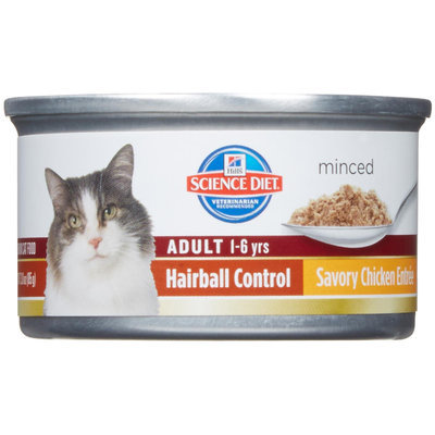 Hill's Science Diet Adult Hairball Control Savory Chicken Entree - .