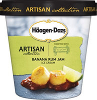 Haagen-Dazs Artisan Collection Ice Cream Banana Rum Jam