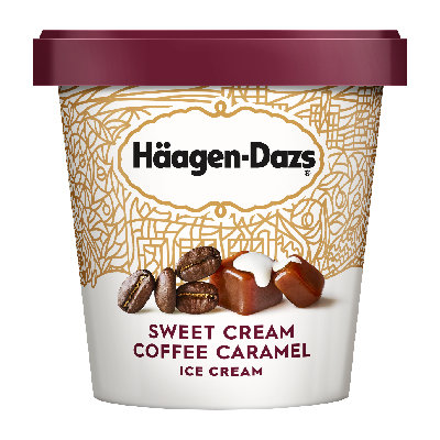 Haagen-Dazs Sweet Cream Coffee Caramel Ice Cream