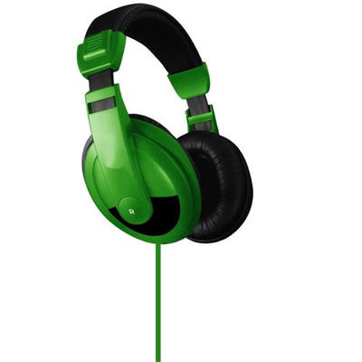 Vibe Premium Color DJ Style Noise Reduction Headphones - Green